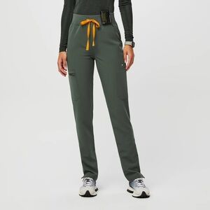 Figs Moss High Waisted Yola Skinny Scrub Pants